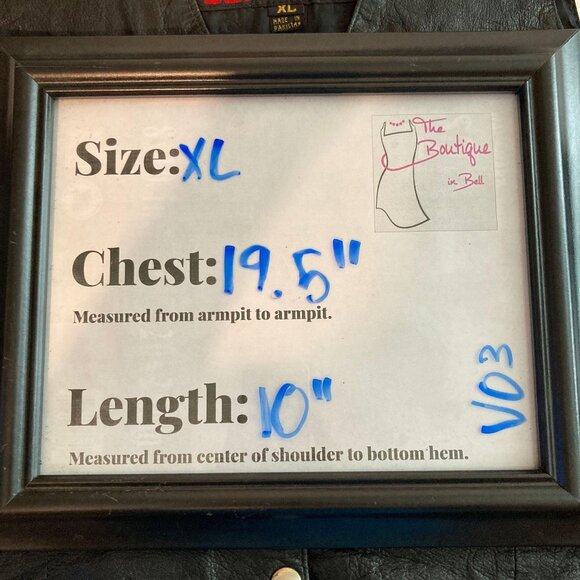 Hot Leathers Vest XL Black Snap Front Indian Headdress Applique Sleeveless - Picture 8 of 9